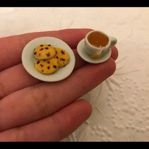 1:12 scale Handmade Miniature Cookies and Tea
